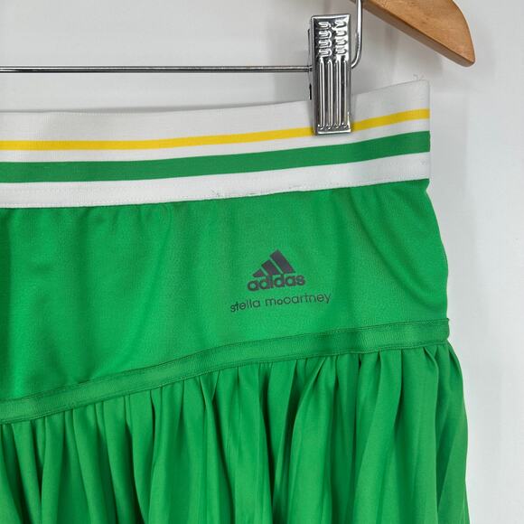 Adidas x Stella McCartney Barricade Tennis Skirt Ruffle Pleated Striped Skort - Picture 9 of 15